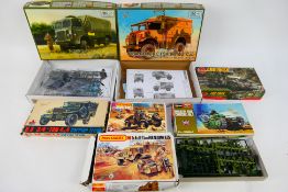 IBG Models - Airfix - Matchbox - Esci - Other - Seven boxed 1:72 and 1:76 scale plastic military