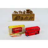 Dinky - Britains - A boxed Dinky Routemaster Bus # 289 and a boxed Britains Miniature Coronation