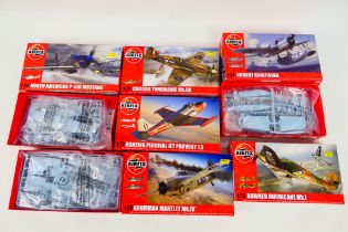 Airfix - Six boxed 1:72 scale plastic military aircraft model kits from Airfix.