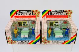 Britains - Two boxed Britains #7854 'Hospital Series' Nursing Sister & Patient sets.