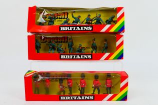 Britains - Three boxed sets of Britains Deetail figures.
