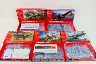 Airfix - Five boxed 1:72 scale plastic military aircraft model kits from Airfix.