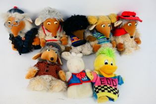 The Wombles - Edd The Duck - Rabbit - 6 x Wombles soft toys from 1998,