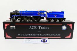 Ace Trains - A boxed limited edition O gauge Class 9F 2-10-0 locomotive and tender number 92214