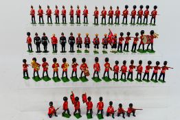 Britains - A collection of 50 plus soldiers including some members of the Coldstream Guards Band