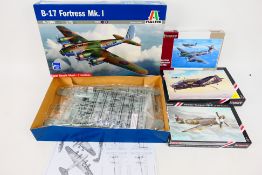 Italeri - Special Hobby - Four boxed 1:72 scale plastic military aircraft model kits.