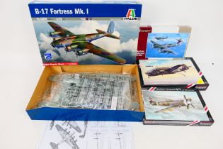 Italeri - Special Hobby - Four boxed 1:72 scale plastic military aircraft model kits.