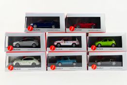 Jcollection - 8 x boxed Japanese cars in 1:43 scale including Lexus IS-F Nurburgring Taxi # JC095,