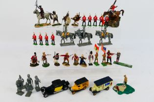 Britains - Heritage Models - A collection of 35 x figures including figures on horseback,