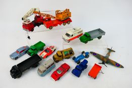 Dinky Toys - 14 unboxed playworn diecast vehicles form Dinky Toys.