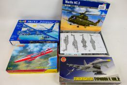 Italeri - Airfix - Revell - Xtrakit - Four boxed 1:72 scale plastic military aircraft model kits.