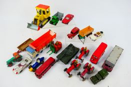 Dinky Toys - Corgi - Matchbox - Others - 21 unboxed playworn diecast and plastic vehicles and