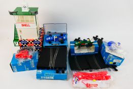 Scalextric - Two boxed vintage Scalextric slot cars with a small group of boxed and unboxed