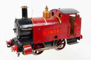 O Gauge - An unboxed probably kit built O gauge clockwork 0-4-0 tank locomotive, Op.No.