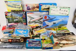 Airfix - Frog - Novo - Tasman - Other - A large group of part built / incomplete boxed 1:72 plastic