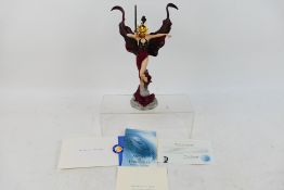 Franklin Mint - A limited edition hand painted porcelain Angel Of Darkness sculpture by Brom.