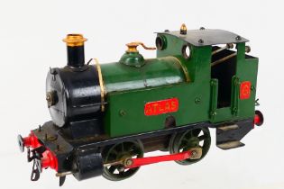 O Gauge - An unboxed and unmarked probably kit built O gauge clockwork 0-4-0 tank locomotive, Op.No.