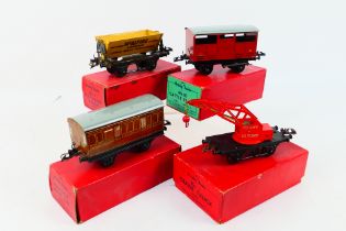 Hornby - Four boxed O gauge items of rolling stock. Lot consists of #42225 No.