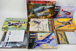Revell - Valom - Esci - Mister Hobby Kits - Five boxed 1:72 scale plastic military aircraft model