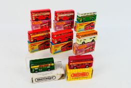 Matchbox - 8 x boxed The Londoner bus models # 17 including variations and limited edition code 3