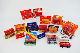 Matchbox - A collection of boxed and loose The Londoner bus variation models including Coca Cola,