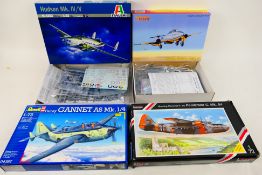 Italeri - Special Hobby - Xtrakit - Revell - Four boxed 1:72 scale plastic military aircraft model