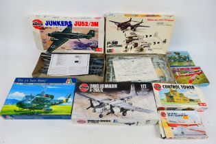 Italeri - Revell - Airfix - A group of eight boxed predominately 1:72 scale plastic military