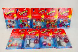 Hasbro - Pokemon - 8 x sought after unopened carded Battle Figures circa 1999,