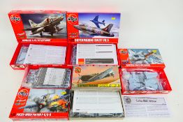 Airfix -Five boxed 1:72 scale plastic military aircraft model kits from Airfix.