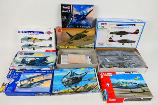 Airfix - Revell - AZ Models - MPM - Other - Eight boxed 1:72 scale plastic military aircraft model
