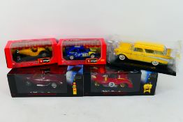 Bburago - Matchbox Collectibles - Shell Collection - Five boxed larger scale diecast models.