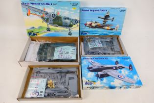 Valom - Three boxed 1:72 scale plastic military aircraft model kits from Valom.
