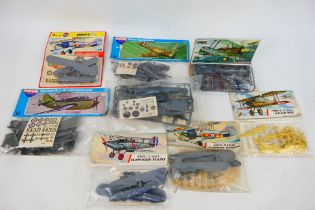 Airfix - Novo - Frog - Eight vintage bagged / carded 1:72 scale plastic military aircraft model
