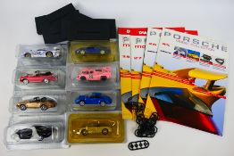 DeAgostini - 8 x boxed/carded die-cast 1:43 scale 'Porsche' models - Lot includes a #001 Porsche in