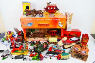 Britains - Timpo - Papo - Matchbox - Lone Star - Others - A mixed boxed and unboxed collection of