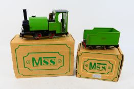 MSS (The Model Steam Specialist) - A boxed MSS G Gauge 0-4-0 steam tank locomotive,