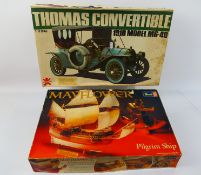 Revell - Bandai - Two vintage plastic model kits,