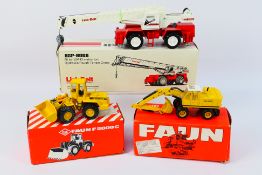 NZG - 3 x boxed construction vehicles in 1:50 scale,