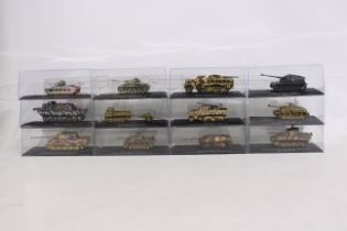 Atlas - 12 x boxed Atlas Military vehicles - Lot includes a Panzerjager Tiger Ausf.