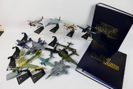 Amercom - 13 x unboxed military aircraft die-cast models,