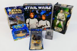 Corgi, Kenner, Toy Biz, Eaglemoss, Hasbro - A mixed lot of boxed figures to include Star Wars,