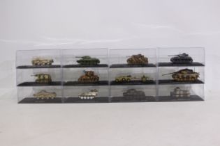 Atlas - 12 x boxed Atlas Military vehicles - Lot includes a T-34/76 USSR 1942.