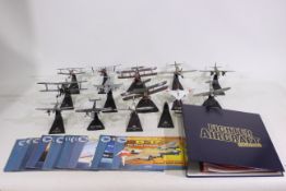 Amercom, Oxford Die-cast, Atlas Editions - 13 x unboxed military aircraft die-cast models,