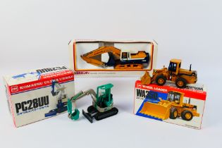 Tomica Dandy - Shinsei - 3 x boxed Komatsu construction vehicles,