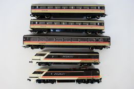 Hornby - An unboxed OO gauge Class 91 InterCity locomotive with 3 x coaches and a Driving Van