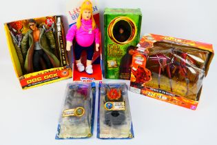 Character, Toy Biz - 6 x boxed/carded items to include Doctor Who, Spiderman 2, Lord of the Rings,