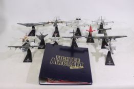 Amercom - 13 x unboxed military aircraft die-cast models,