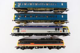 Hornby - Lima - 4 x unboxed OO gauge models, a Class 92 named Charles Dickens number 92022,