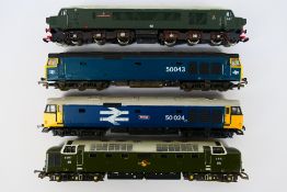 Lima - Mainline - 4 x unboxed OO gauge locomotives including a Deltic, 2 x Class 50s and similar,