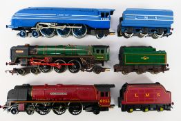 Hornby - 3 x unboxed OO gauge steam locomotives, Coronation Class number 6222 Queen Mary,